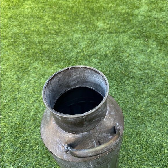 Rustic Galvanized Milk Can | Farmhouse Decor Vase - Picture 5 of 8